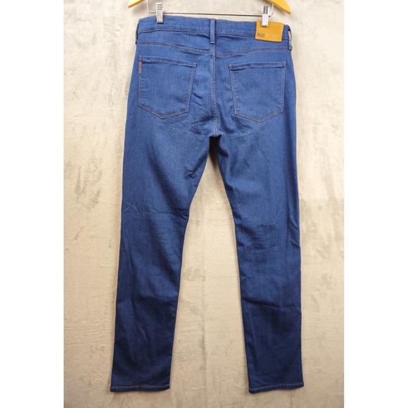 PAIGE Blue Jeans Federal Straight Leg Stretch 5-Pocket Mens 33x32 Denim - Picture 3 of 6